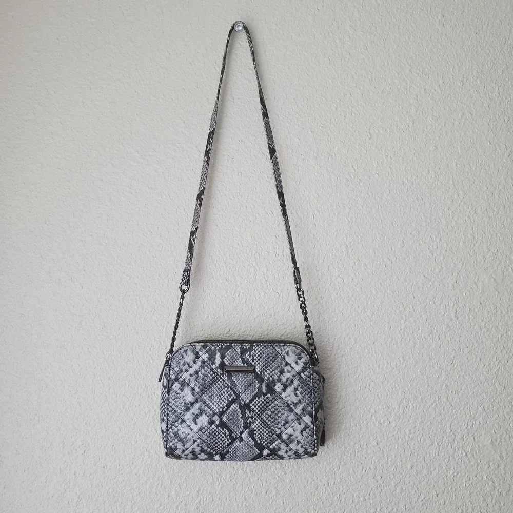 Aldo Crossbody Handbag Medium Snake Design Shoulder Strap Dual Partition Pockets